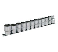 Sealey Socket Set AK2684 12-piece 1/2in Square Drive 12-Point Walldrive Metric