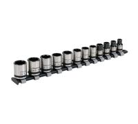 Sealey Socket Set AK2741B - 12pc 3/8" Sq Drive Lock-On™ - Black Series