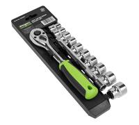 Sealey S01242 Socket Set 12Pc 3/8inSq Drive Walldrive® Metric