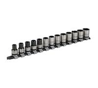 Sealey Socket Set 13 Pcs 1/2" Square Drive Lock-On 6 Point Black Series AK2742B