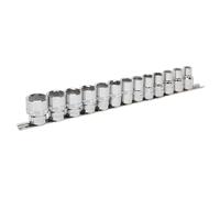 Sealey Socket Set 13 Pcs 1/2" Square Drive Lock-On 6 Point Metric 10-24mm AK2742