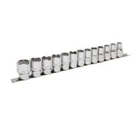 Sealey Socket Set 13 Pcs 1/2" Square Drive Lock-On 6 Point Metric 10-24mm Ak2742