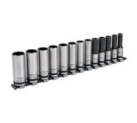 Sealey Socket Set 13pc 1/2"Sq Drive Deep Lock-On 6pt Metric Black Series AK2745B