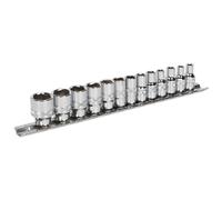 Sealey Socket Set AK2746 - 13pc 1/4" Square Drive Lock-On 6pt Metric