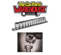 SEALEY SOCKET SET 13pc 1/4"Sq DRIVE LOCK-ON™ 6PT Rounded Nut METRIC AK2746