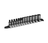Sealey Socket Set AK7990 13pc 1/4" Sq Drive Black Series