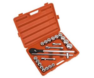 Sealey Socket Set 22 Pieces 3/4" Square Drive 12 Point Walldrive Metric Ak2598