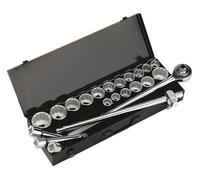 Sealey Socket Set 22Pc 3/4" Square Drive 12 Point Walldrive Duo Metric Ak259/crv