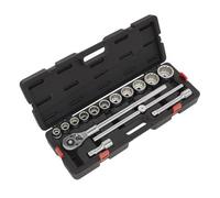 Sealey 3/4" Inch Drive Socket Set 15 Piece 12 Point Sockets AK258