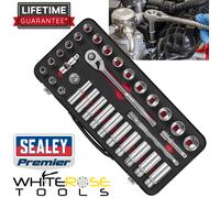 Sealey Socket Set Premier Platinum Series AK7922 3/8" Sq Drive 32pc