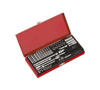 Sealey Socket Set 41 Pcs 1/4" Square Drive 6-Point Walldrive - Duometric Ak690