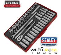 Sealey Socket Set 46pc 1/2"Sq Drive 6pt WallDrive® - Metric Premier