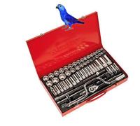 Sealey Socket Set 64pc 3/8" + 1/2" Sq Drive 6 point WallDrive DuoMetric AK694