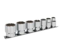 Sealey AK2676 Socket Set 7Pc 3/8inSq Drive Whitworth