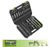 Sealey Socket Set WallDrive Metric 4-32mm in Case Siegen 94pc 1/4" 1/2" Drive
