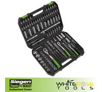 Sealey Socket Set WallDrive Metric 4-32mm Siegen 171pc 1/4" 3/8" 1/2" Drive