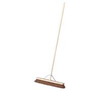 Sealey Broom 24" 600mm Soft Coco Bristle For Indoor & Outdoor Sweeping BM24S