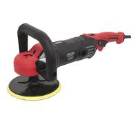 Sealey Soft Start Sander/Polisher 180mm Spindle Lock Two Handles 1400W/230V