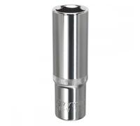 Sealey WallDrive Socket 17mm Deep 1/2" Square Drive Fully Polished