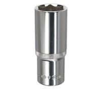 Sealey SP1224D Walldrive® Socket 24Mm Deep 1/2inSq Drive Fully Polished