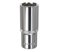 Sealey WallDrive Socket 24mm Deep 1/2" Square Drive Fully Polished