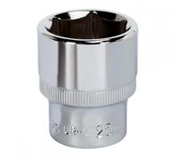 Sealey SP1225 Walldrive® Socket 25Mm 1/2inSq Drive Fully Polished
