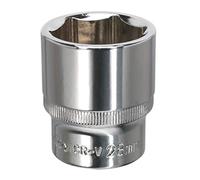 Sealey 1/2" Drive Hexagon WallDrive Socket Metric