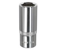 Sealey Sp3818D Walldrive Socket 18Mm Deep 3/8Sq Drive Fully Polished