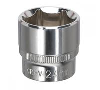 WallDrive® Socket 24mm 3/8"Sq Drive Fully Polished