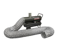 Sealey Space Warmer® Indirect Kerosene/Diesel Heater 68 000Btu/Hr With 5M Ducting