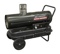Sealey Space Warmer® Indirect Kerosene/Diesel Heater With Wheels 68 000Btu/Hr