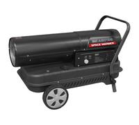 Sealey Space Warmer Kerosene/Diesel Heater 175,000BTU (50kW) 22L With Wheels