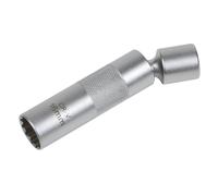 Sealey Spark Plug Socket With Universal Joint 3/8inSq Drive 12-Point 16Mm