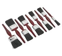 Sealey Spbs9 Pure Bristle Paint Brush Set 9Pc