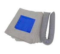 Sealey Spill Control Kit 15 Litres Pad - 500 X 400mm Sock - 80mm X 1.2M Sck15