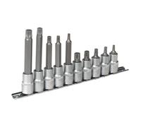 Sealey Spline Socket Bit Set 10pc 1/2"Sq Drive AK6215