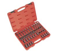 Sealey Spline Socket Bit Set AK2195 26Pc 1/2" Sq Drive