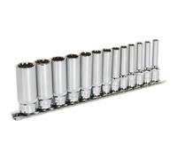 Sealey AK69813D Socket Set 13Pc Deep 1/4inSq Drive Total Drive®