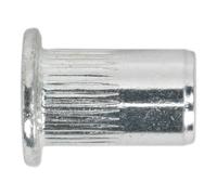 Sealey Threaded Insert (Rivet Nut) TISM6 M6 Splined Pack of 50