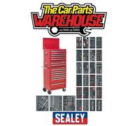 Sealey SPTCOMBO1 Tool Chest & 1179pc Tool Kit Combination 14 Drawer RED STP24