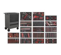 Sealey SPTCOMBO4G Superline PRO® Roll Cab 7 Drawer with 305pc Tool Kit - Grey
