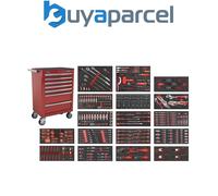 Sealey Sptcombo4R Superline Pro Roll Cab 7 Drawer With 305Pc Tool Kit - Red