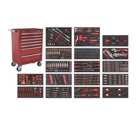 Sealey SPTCOMBO4R Superline PRO® Roll Cab 7 Drawer with 305pc Tool Kit - Red