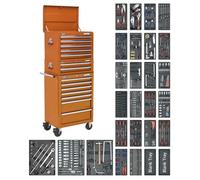 Sealey Sptocombo1 Tool Chest Combi 14 Drawer Ball Bearing Runners & 1179Pc Kit