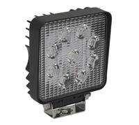 Sealey LED Worklight LED3S - 27W 2160 Lumens IP68 ECE R10 Certified - Square with Adjustable Bracket