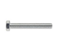 Sealey SS14100 8.8 Zinc Plated HT Setscrew M14 x 100mm, DIN 933 - Pack of 10