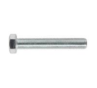 Sealey SS16100 8.8 Zinc Plated HT Setscrew M16 x 100mm, DIN 933 - Pack of 5