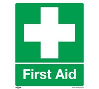 Worksafe Safety Sign - First Aid - Rigid Plastic