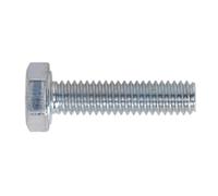 Sealey SS410 8.8 Zinc Plated HT Setscrew M4 x 10mm, DIN 933 - Pack of 50