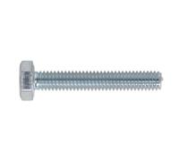 Sealey SS425 8.8 Zinc Plated HT Setscrew M4 x 25mm, DIN 933 - Pack of 50
